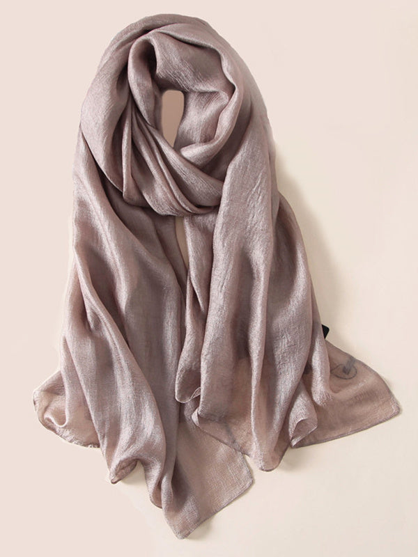 Sun protection Solid Color Keep Warm Wrap Scarf