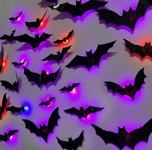 🎉 Essential Spooky Decor for Halloween 🎉Halloween Bat 3D Black 3D Bat Sticker Halloween