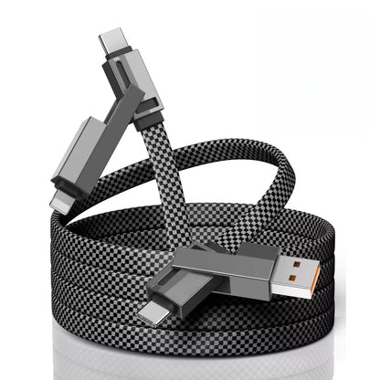 4-in-1 100W USB-C Charging Cable with Interchangeable Connectors