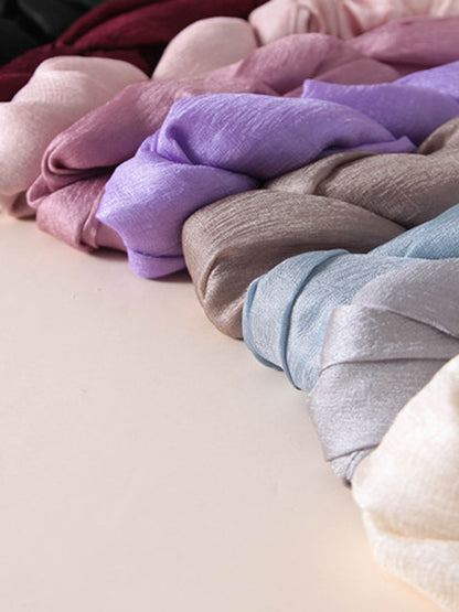 Sun protection Solid Color Keep Warm Wrap Scarf