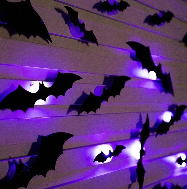 🎉 Essential Spooky Decor for Halloween 🎉Halloween Bat 3D Black 3D Bat Sticker Halloween