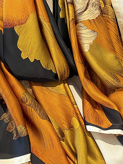 Sun protection Flower Print Shawl&Scarf