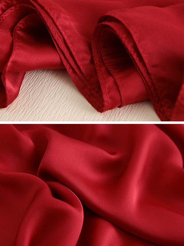Solid Color Simple Original Sweet Satin Shawl&Scarf