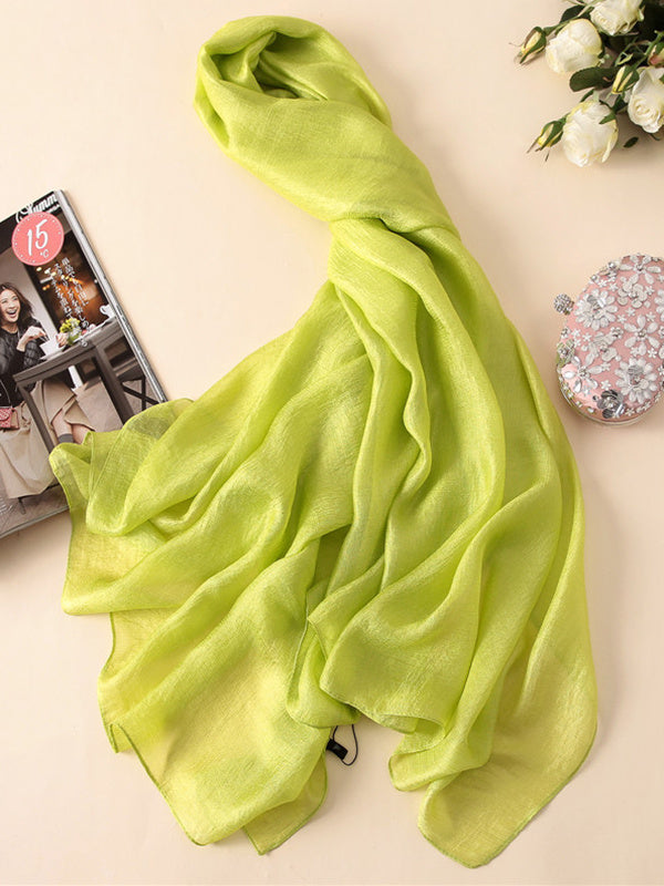 Sun protection Solid Color Keep Warm Wrap Scarf