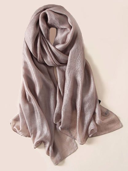 Sun protection Solid Color Keep Warm Wrap Scarf