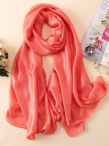 Sun protection Solid Color Keep Warm Wrap Scarf