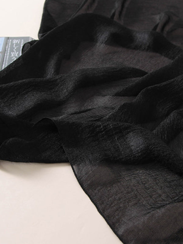 Sun protection Solid Color Keep Warm Wrap Scarf