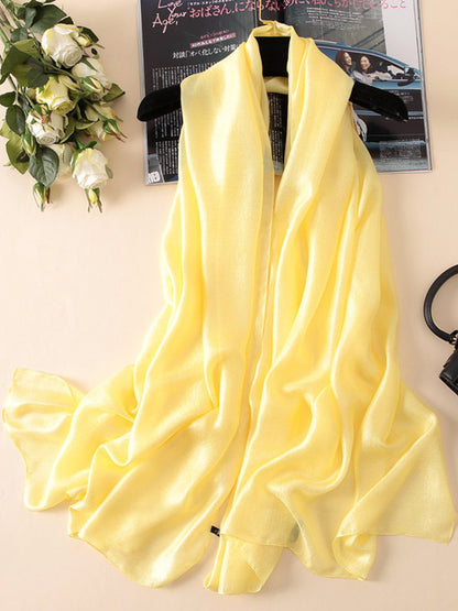 Sun protection Solid Color Keep Warm Wrap Scarf