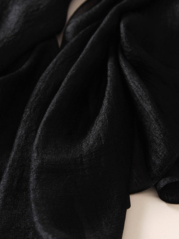 Sun protection Solid Color Keep Warm Wrap Scarf