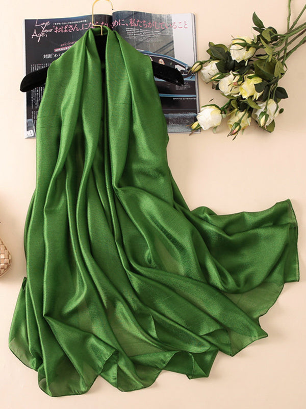 Sun protection Solid Color Keep Warm Wrap Scarf