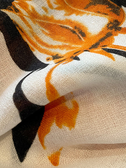 Leisure Fashion Floral Printed Sun Protection Scarf