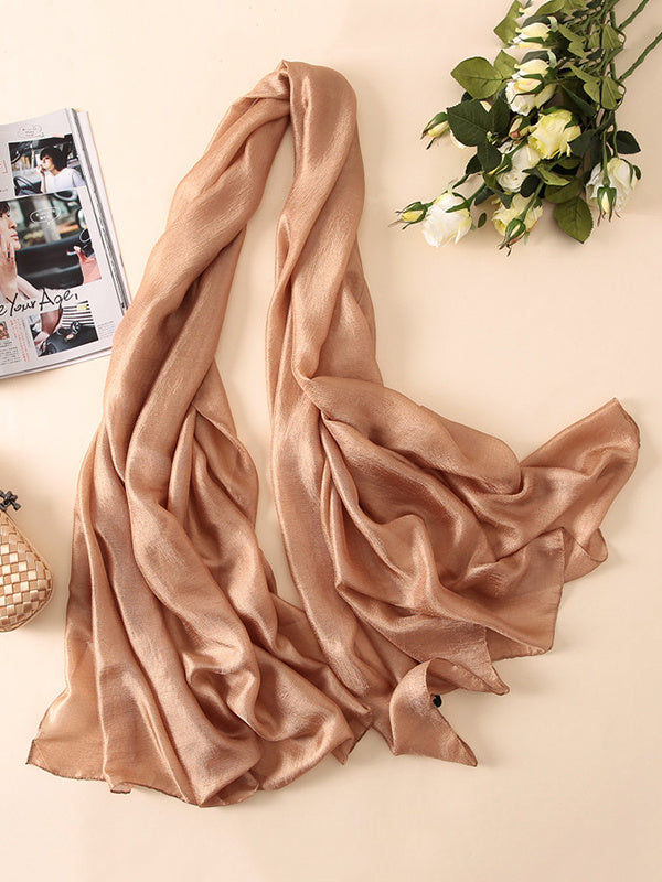 Sun protection Solid Color Keep Warm Wrap Scarf