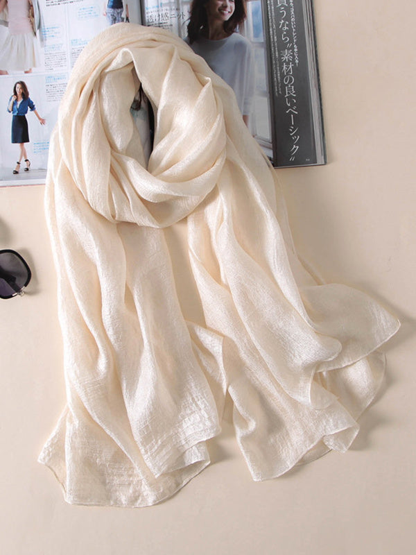 Sun protection Solid Color Keep Warm Wrap Scarf
