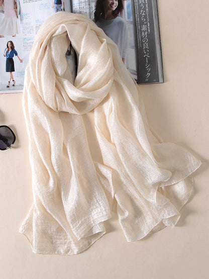 Sun protection Solid Color Keep Warm Wrap Scarf