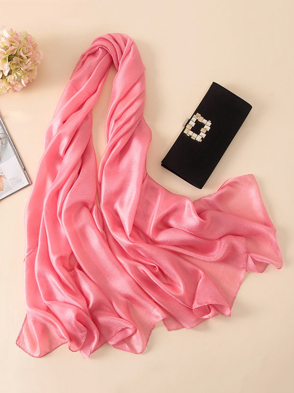 Sun protection Solid Color Keep Warm Wrap Scarf
