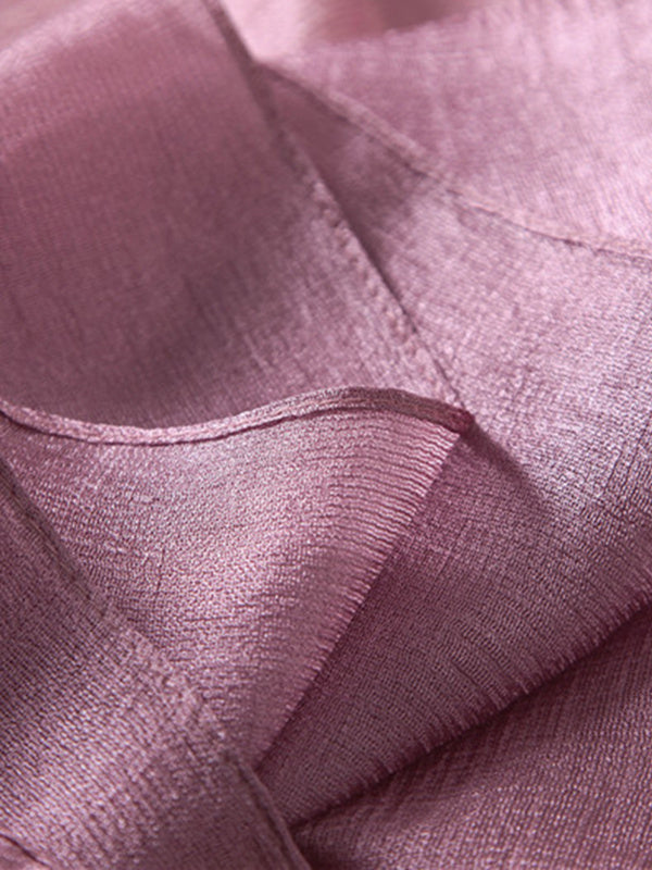 Sun protection Solid Color Keep Warm Wrap Scarf